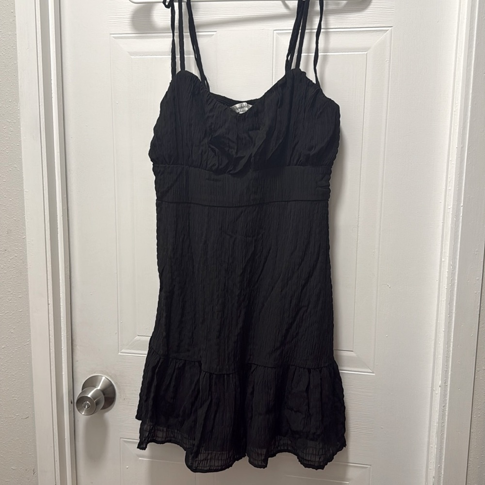 Black spaghetti strap dress. Large